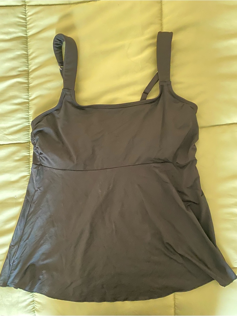Lands End Black Tankini Top